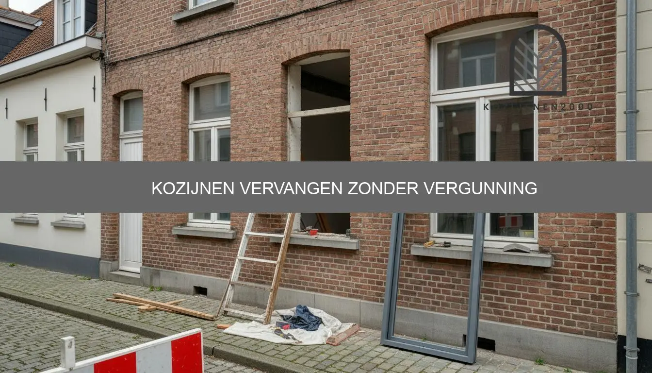 kozijnen vervangen zonder vergunning
